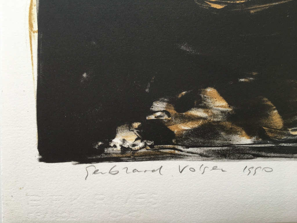 Gerbrand Volger - De adelaar en de duif - Zeefdruk -1990 - 17/60 kopen? Bied vanaf 25!