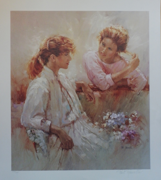 PAUL ROUWETTE Gr Giclee HET GESPREK Handgesigneerd IMPRESSIONISTISCHE STIJL kopen? Bied vanaf 45!