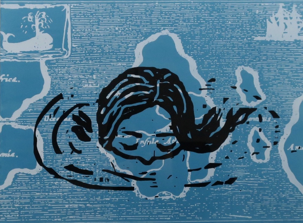 Karin Bos: Litho, Searching for Atlantis I - Ingelijst (groot) kopen? Bied vanaf 1!