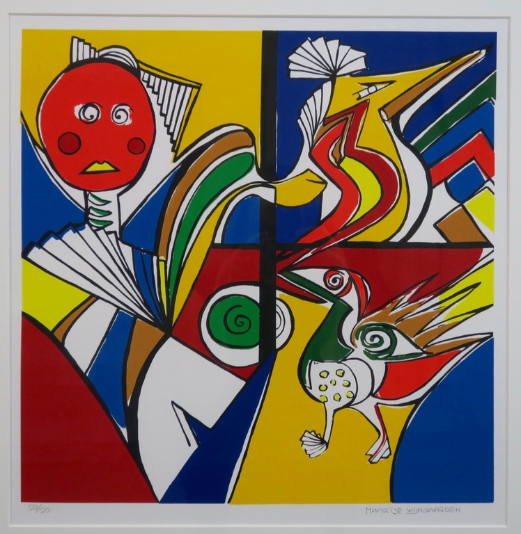 Maartje Wijngaarden: Zeefdruk, Who - Ingelijst kopen? Bied vanaf 35!