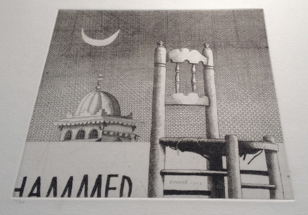 Hermanus Berserik, ets, "Stoel in Afrika", 1972 kopen? Bied vanaf 45!