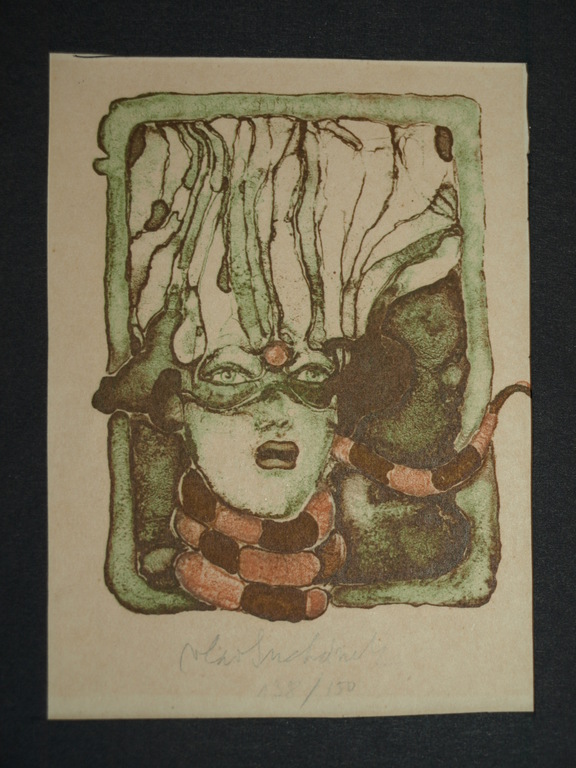Vladimír Suchánek (1933) : Litho – Medusa –Gesigneerd – oplage 150 ex. kopen? Bied vanaf 1!