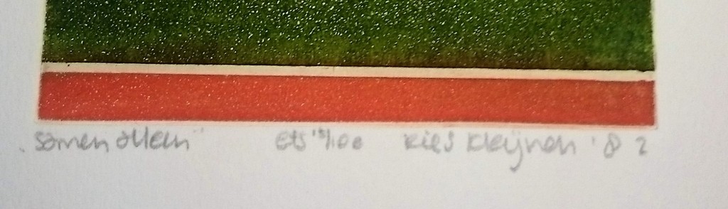 Ries Kleijnen, Ets ,Samenalleen kopen? Bied vanaf 20!