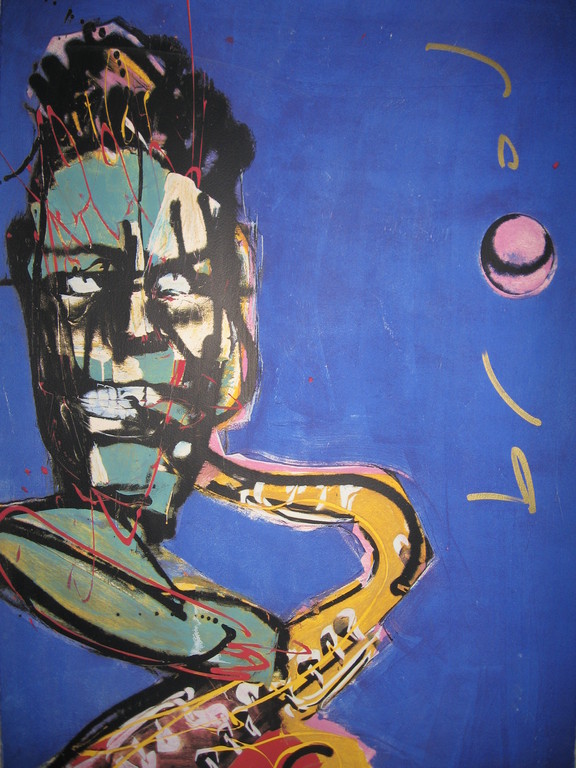 Herman Brood: De saxofonist - zeefdruk - opl. 250 ex. kopen? Bied vanaf 179!