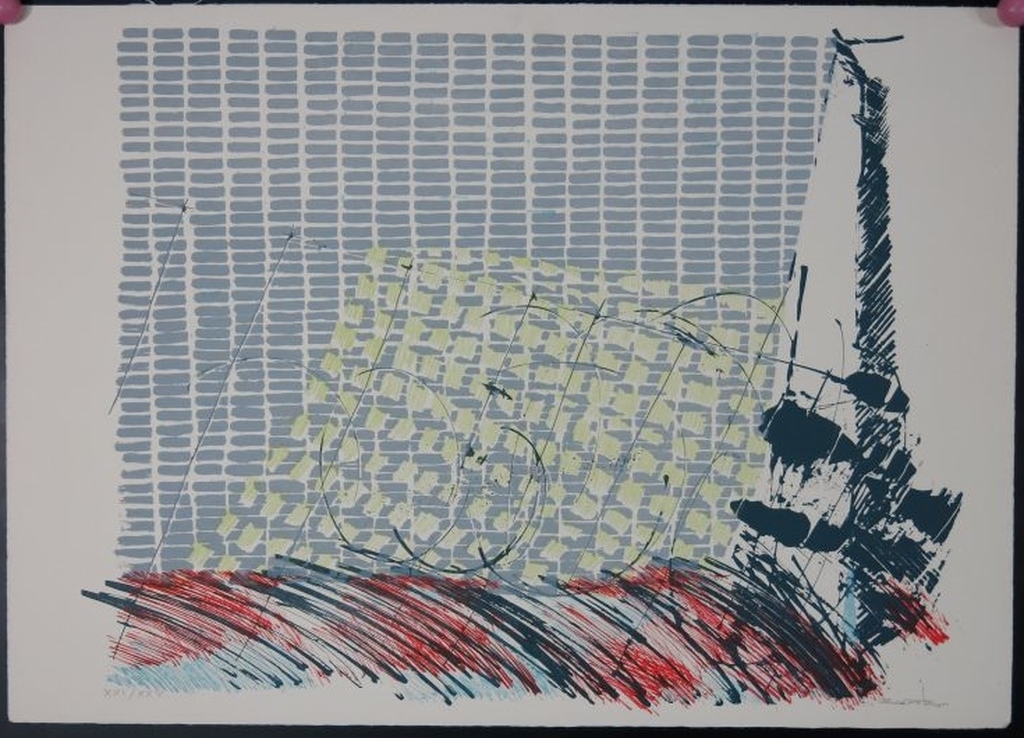Ernst Lowensteyn: Litho, Compositie (grijs) kopen? Bied vanaf 1!