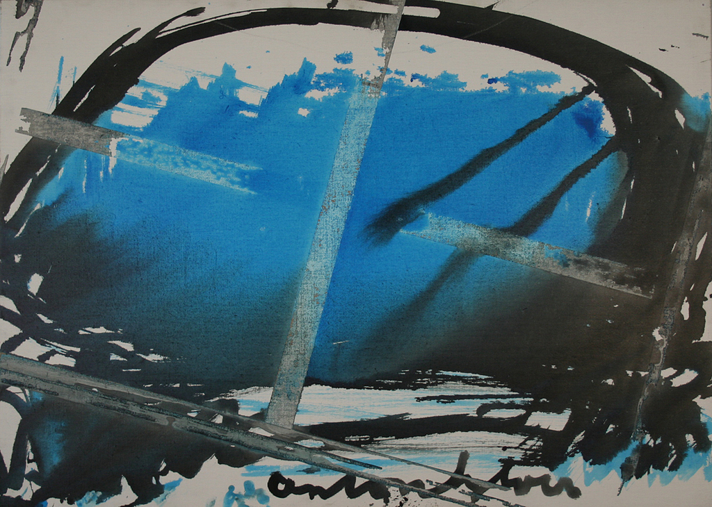 Heyboer, gouache op doek, als  verkocht voor € 500!