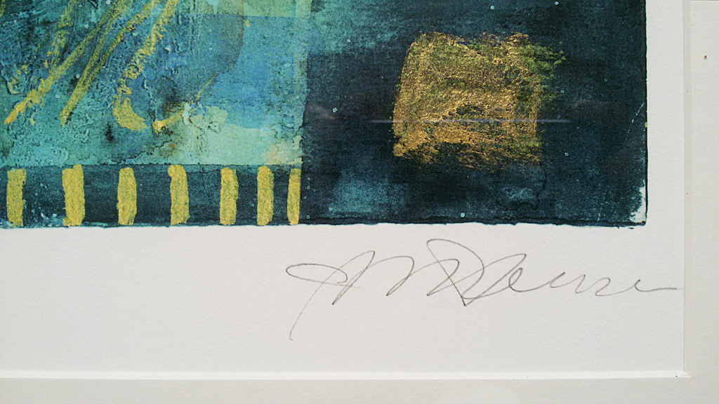 Anne Rensen: Neptunus' nachtmerrie - zeefdruk (ingelijst, groot) kopen? Bied vanaf 1!