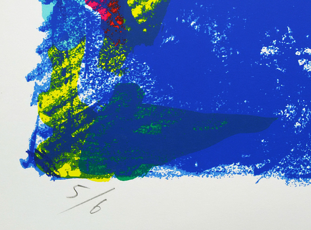 Kenji Nagai - Abstracte compositie, zeefdruk (groot) kopen? Bied vanaf 40!