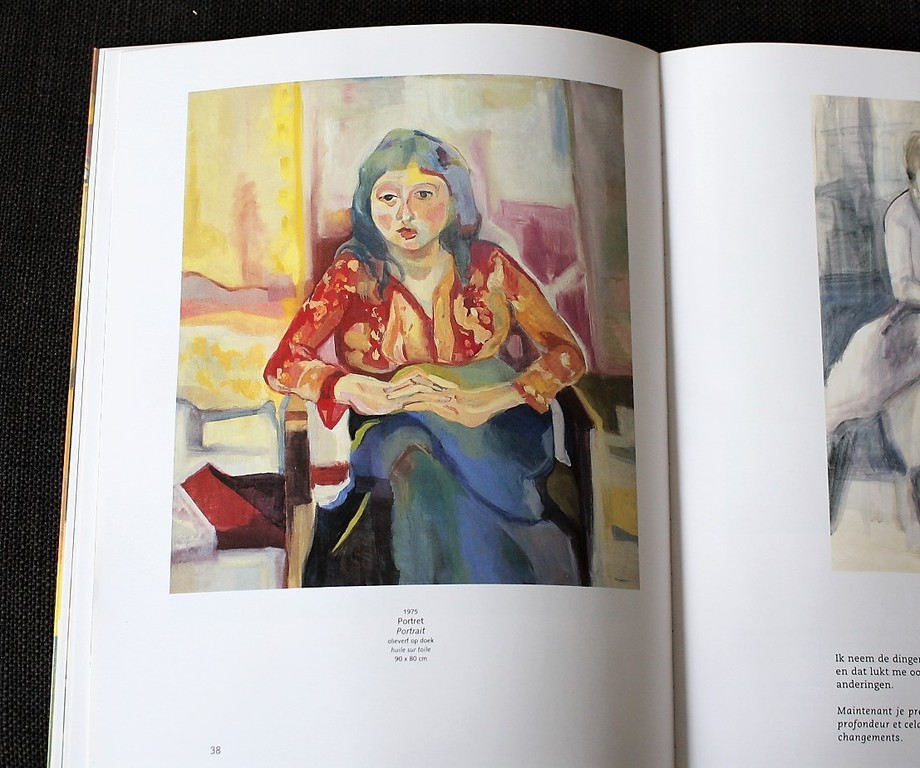 Evelyne Pommier (1952-1978), olieverf op doek, portret kopen? Bied vanaf 100!
