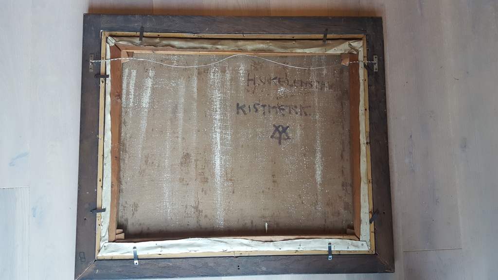 Hendrikus IJkelenstam - Oudegracht Utrecht - olie op doek, gesigneerd en verso kopen? Bied vanaf 1100!