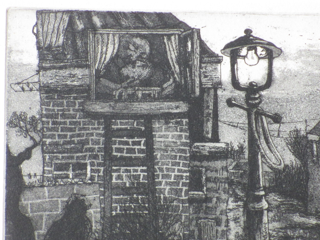 Fer Hakkaart, Leidse buurt, Ets 1964 kopen? Bied vanaf 55!