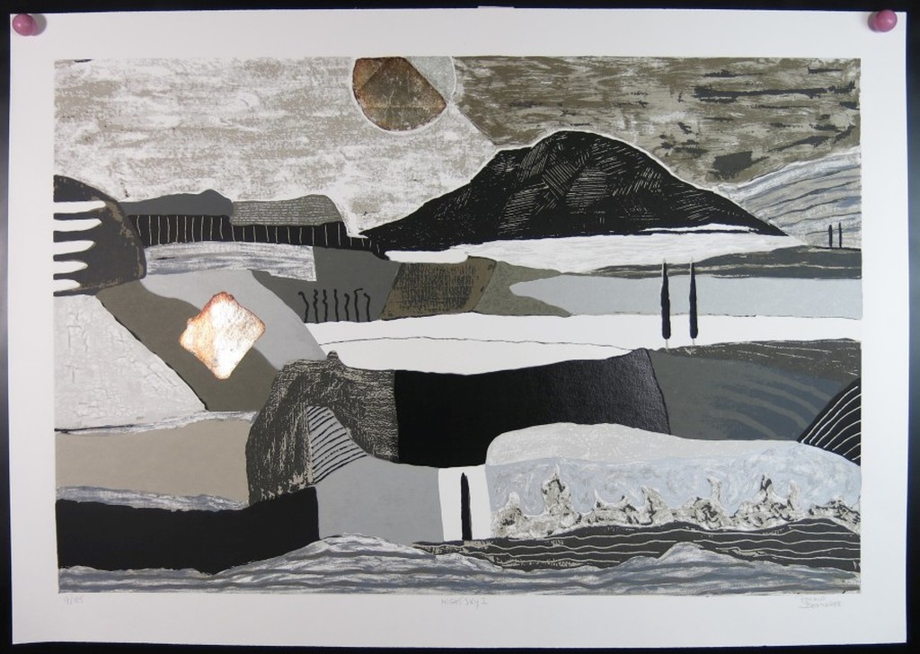 Ronald Boonacker: Zeefdruk, Night sky I kopen? Bied vanaf 35!