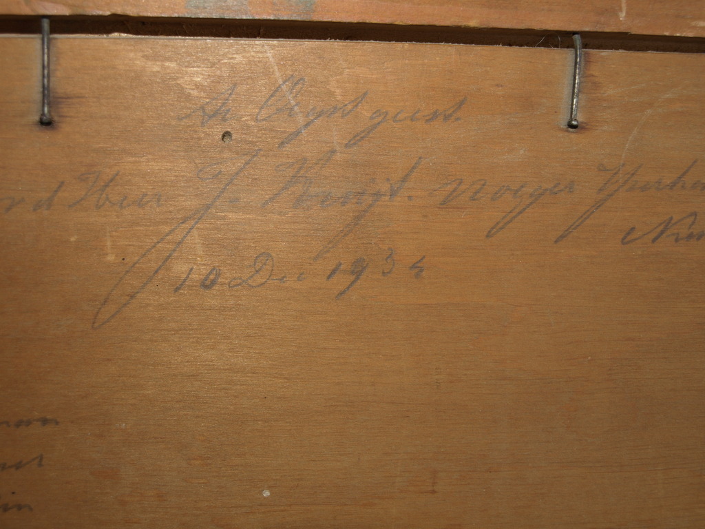 Cornelis Jacobus Aart Kruijt (1869-1945)- Olieverf – Schuur te Staphorst –1934 kopen? Bied vanaf 95!