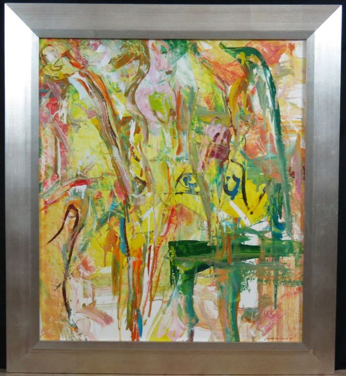 Jan te Wierik: Olieverf, Zonder titel - Ingelijst kopen? Bied vanaf 600!