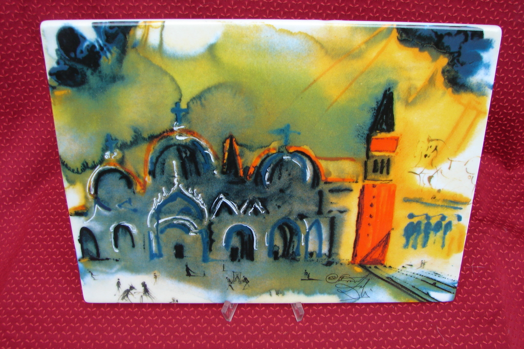 Salvador Dalí - Place Saint-Marc a Venise tegel. kopen? Bied vanaf 80!