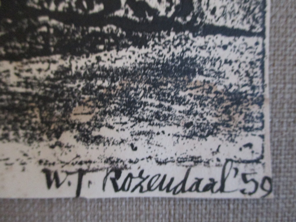 W.J Rozendaal, litho portret Paul Huf 1959 kopen? Bied vanaf 40!