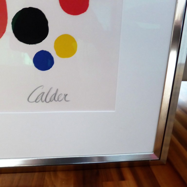 Alexander Calder  litho, hand gesigneerd en genummerd. Groot!! kopen? Bied vanaf 1850!