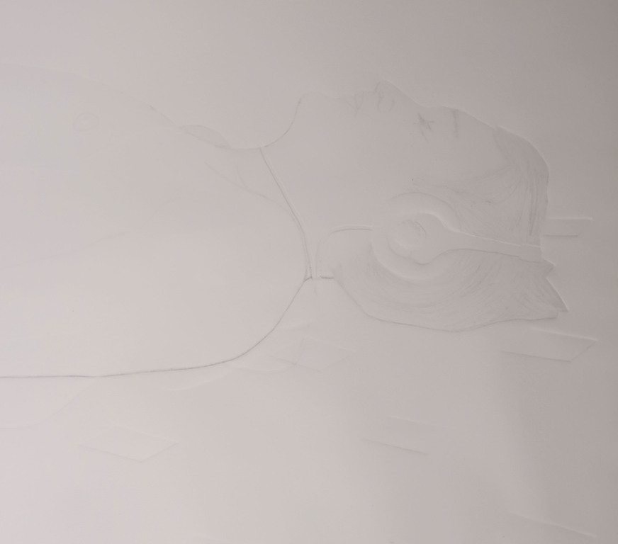 Annemiek Vera: Blinddruk, De Walkman - Ingelijst (Zeer groot) kopen? Bied vanaf 100!