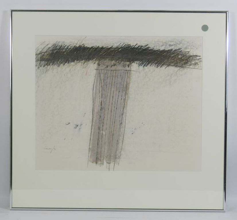 Louis Derijks: Gemengde Techniek, Abstract - Ingelijst kopen? Bied vanaf 50!