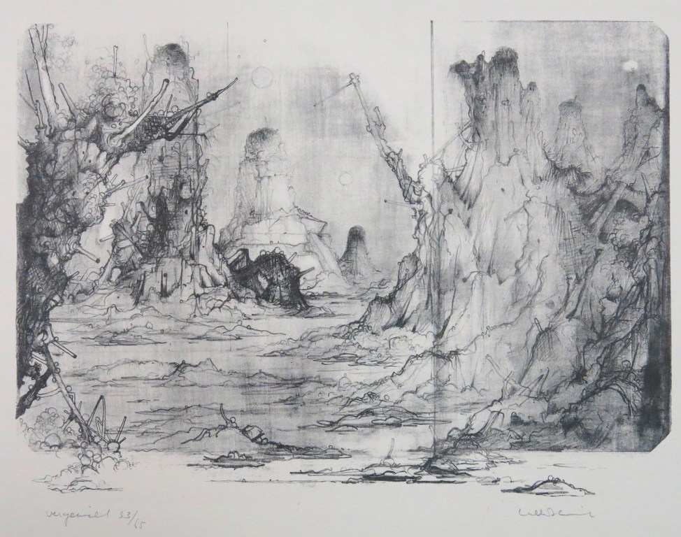 Dirkje Kuik: Litho, Vergezicht kopen? Bied vanaf 50!