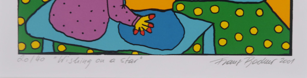 Franz Bodner: Zeefdruk, Wishing on a star kopen? Bied vanaf 20!