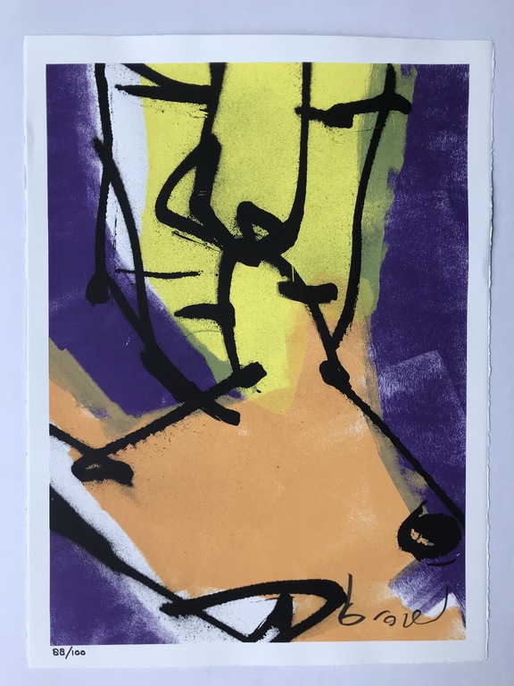 Herman Brood | Zeefdruk | Man op Paard verkocht voor € 125!