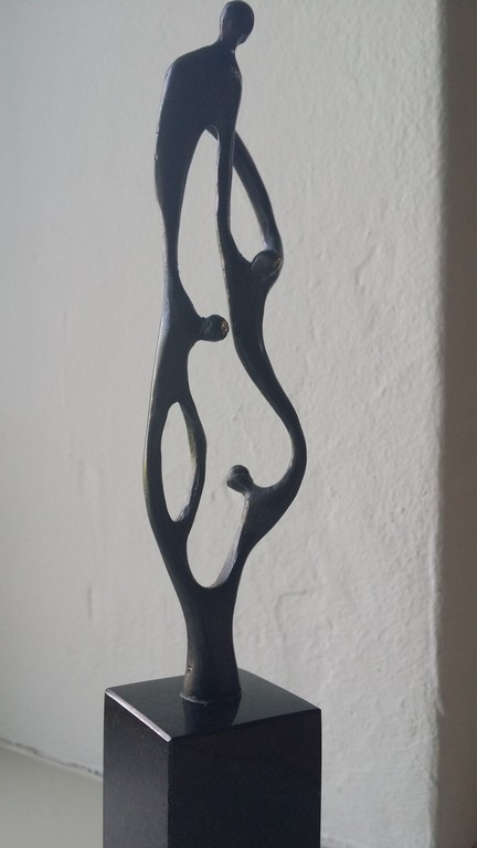 Ammerlaan, brons, 4 mensfiguren kopen? Bied vanaf 30!