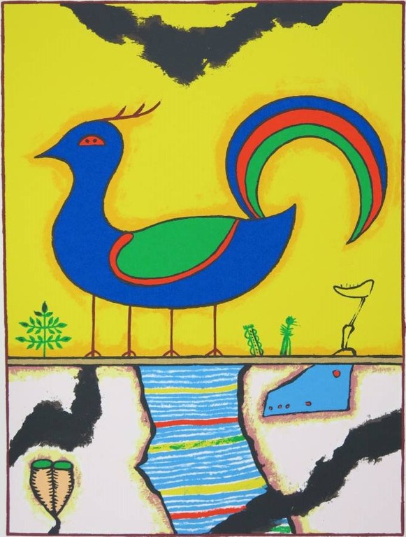 Martin Bradley: Zeefdruk, Blue Bird kopen? Bied vanaf 1!