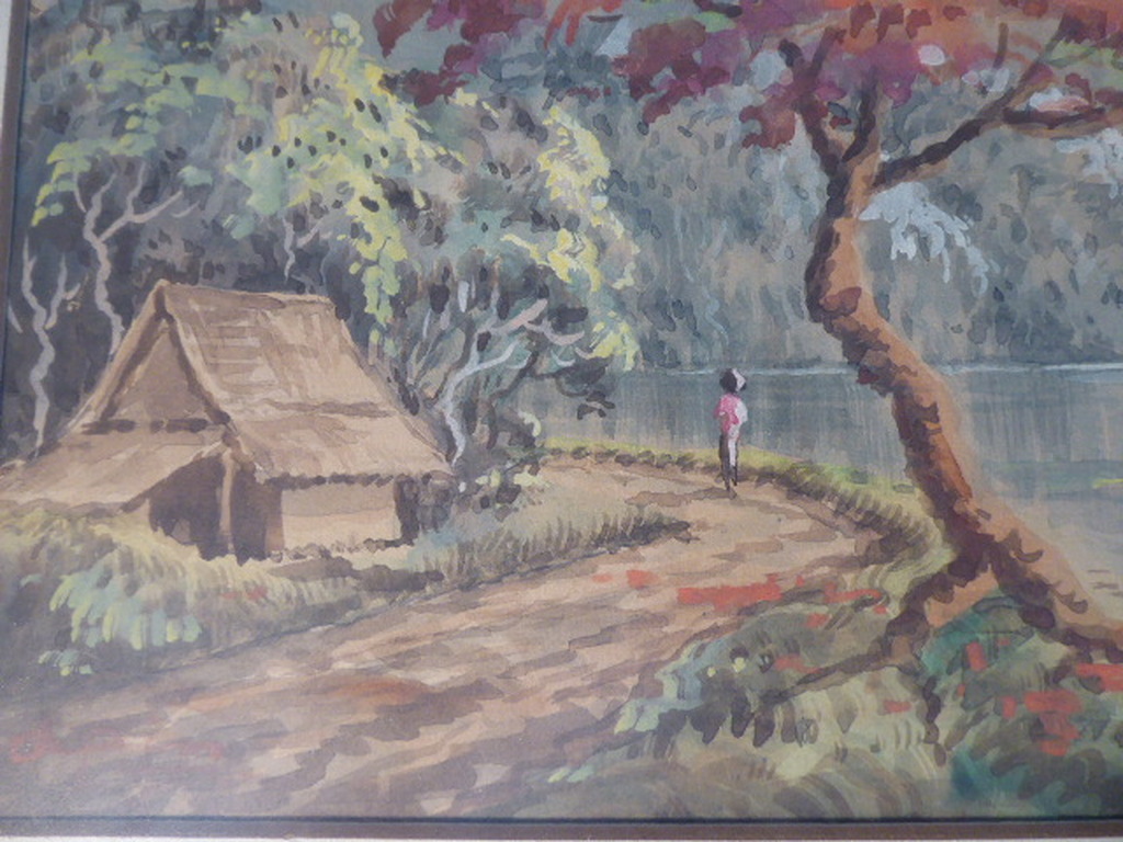 Mochtar Apin (1923-1994) , aquarel, vroeg landschap kopen? Bied vanaf 56!