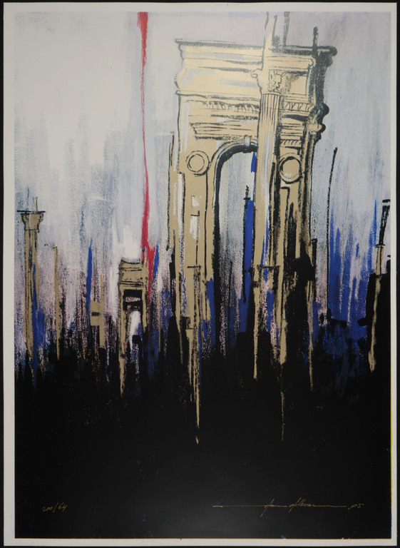 Onbekend gesigneerd: Zeefdruk, Arc de Triomphe kopen? Bied vanaf 1!