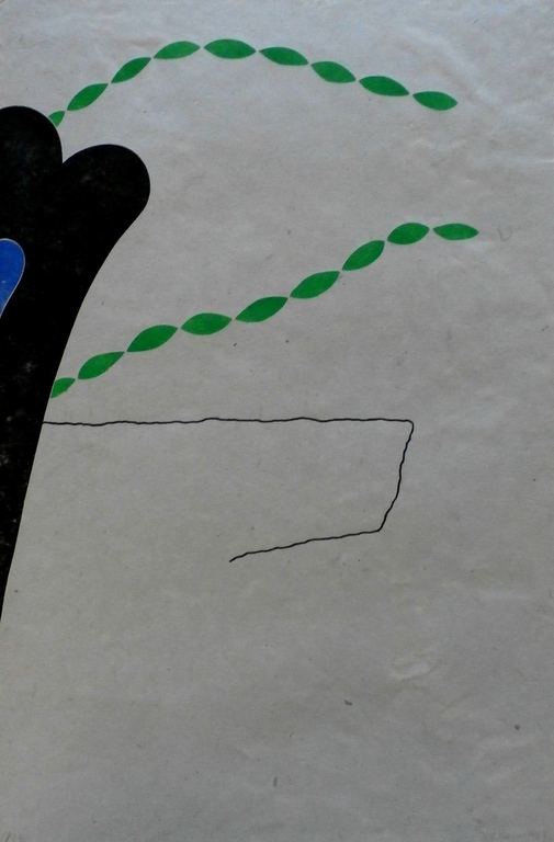 Tiddo Nieboer - houtsnede: compositie - 1997 kopen? Bied vanaf 60!