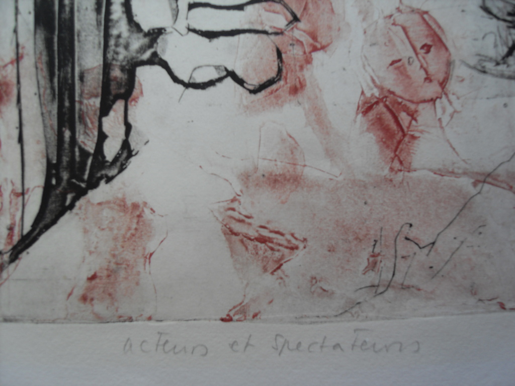 M Chagall, Acteurs et Spectateurs, gesigneerde linosnede op papier, 40 x 50 cm kopen? Bied vanaf 100!