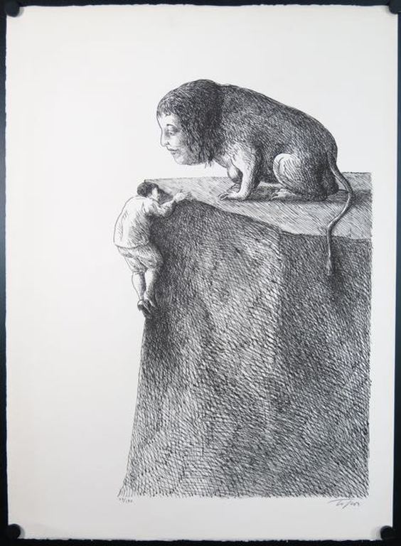 Roland Topor: Litho, Zonder titel kopen? Bied vanaf 70!