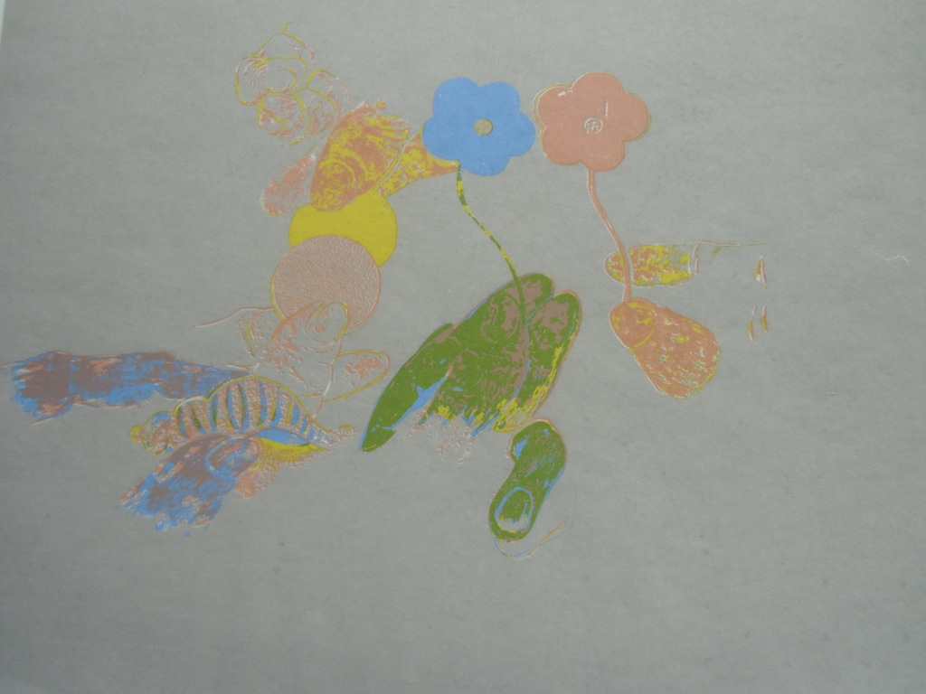 COMPOSITIE MET BLOEMEN //  ZEEFDRUK VAN EDUARD FLOR kopen? Bied vanaf 1!