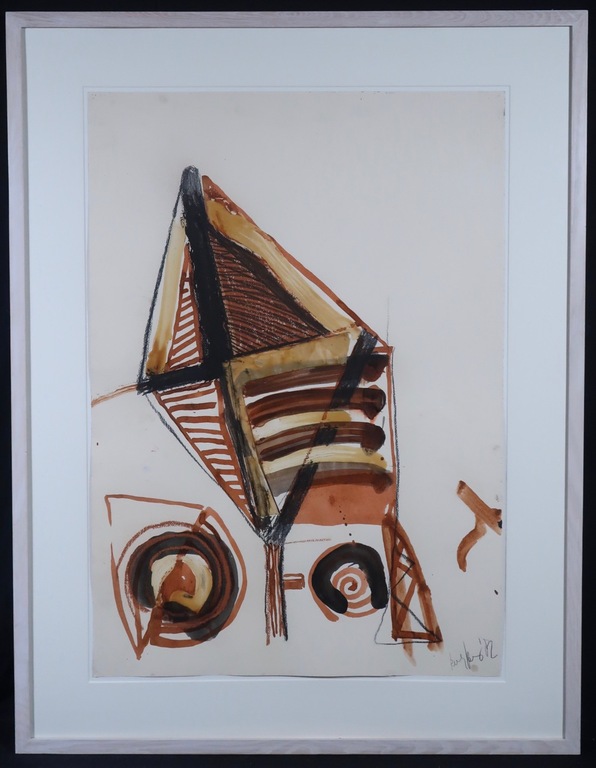 Theo Kuijpers: Gouache, Z.T. - Ingelijst (Groot) verkocht voor € 250!