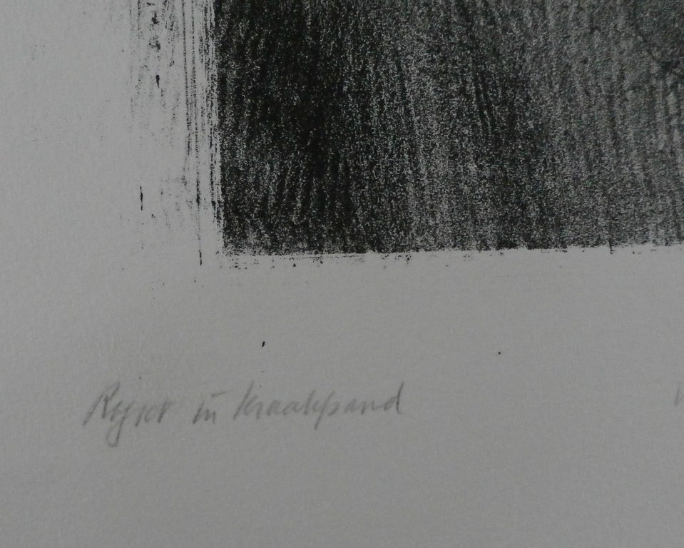 Piet Klaasse - Litho: " Rogier in Kraakpand" - 1972 kopen? Bied vanaf 45!