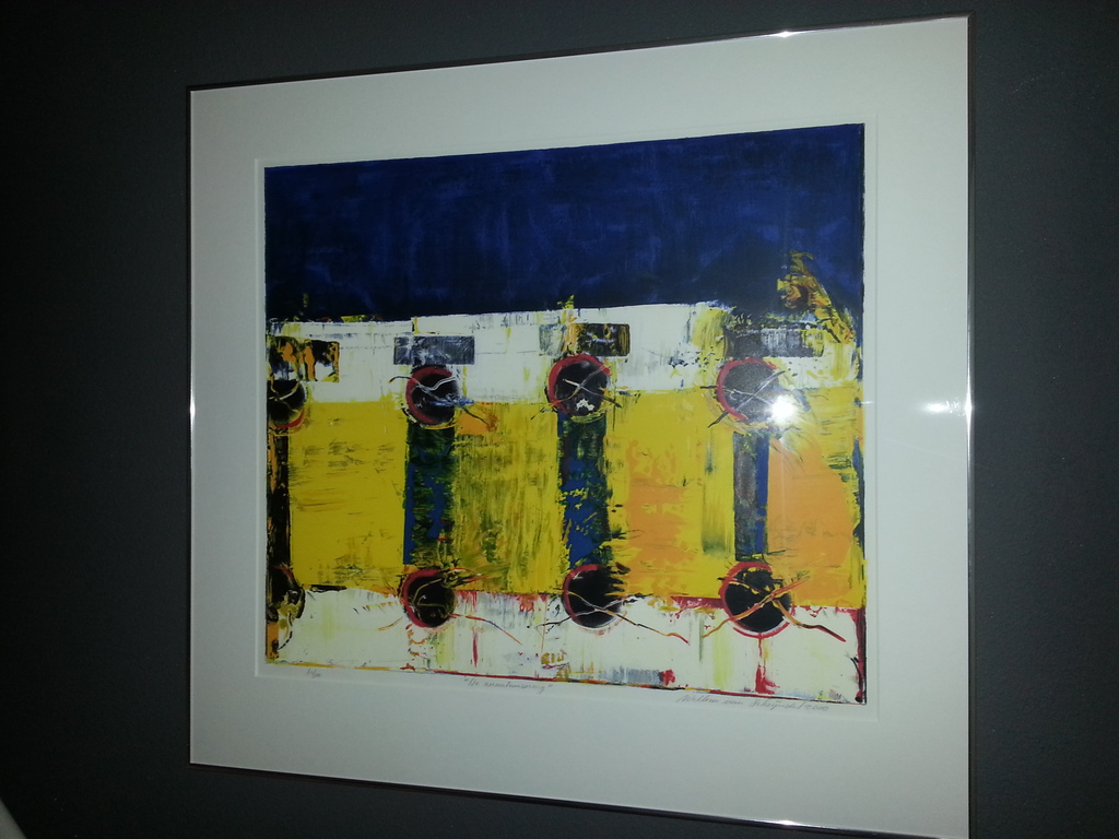 Prachtige zeefdruk 64/100, Willem van Scheindel, gesigneerd verkocht voor € 95!