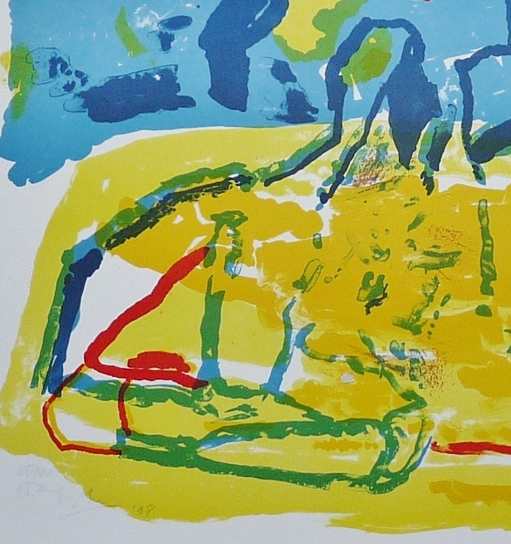 Pieter Defesche, kleurenlitho, zonder titel, 1998, oplage 100 ex. kopen? Bied vanaf 45!