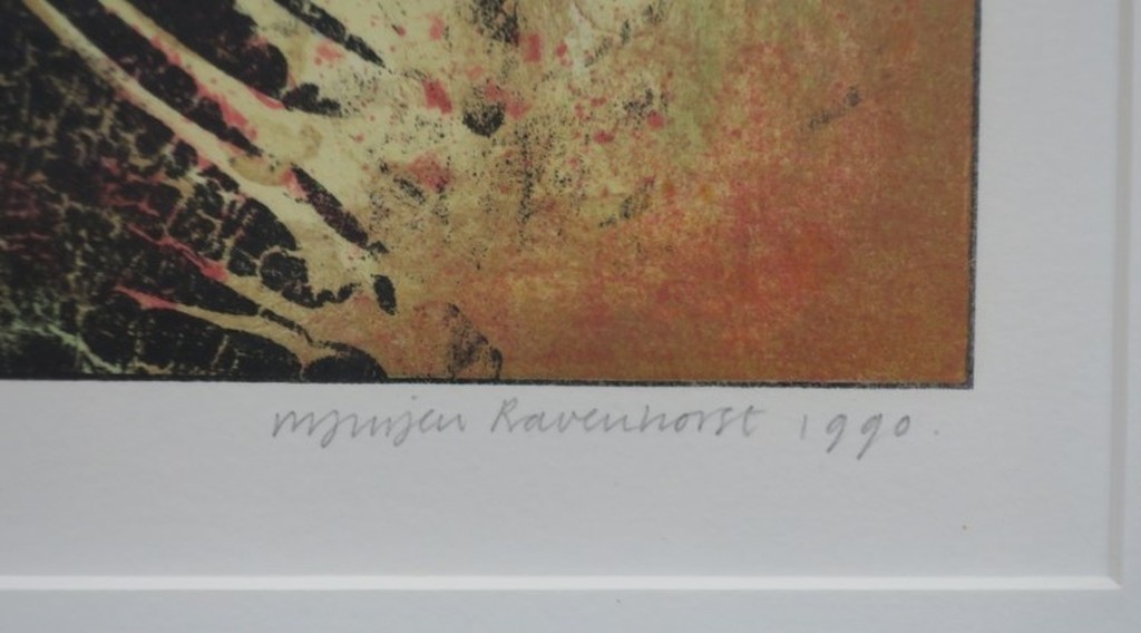 Jurjen Ravenhorst: Litho, Bloem - Ingelijst kopen? Bied vanaf 20!