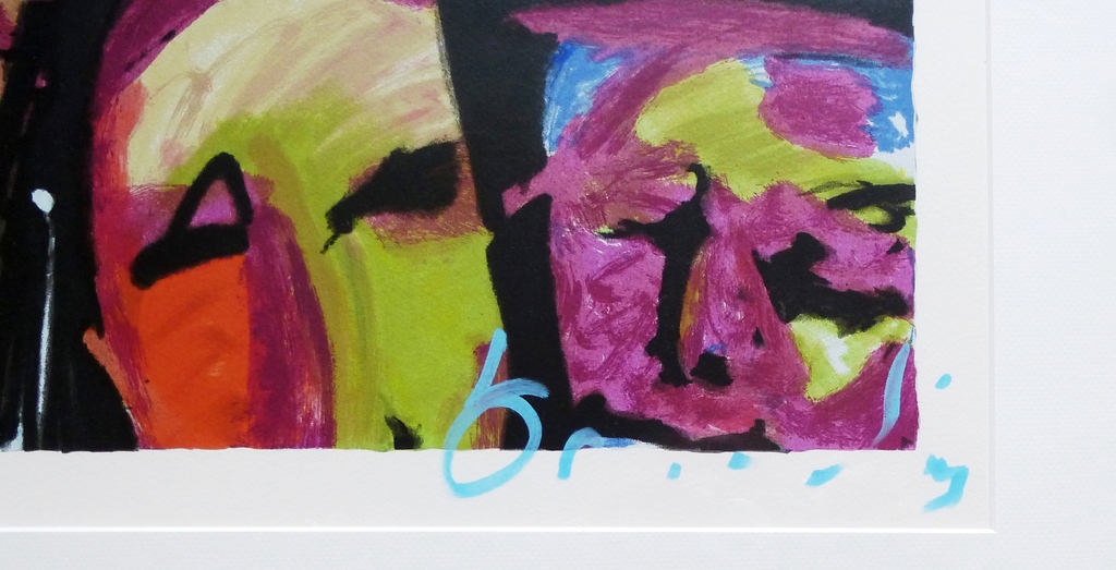 Herman Brood, ingelijste zeefdruk: Family Affair, handgesigneerd, voor  kopen? Bied vanaf 395!