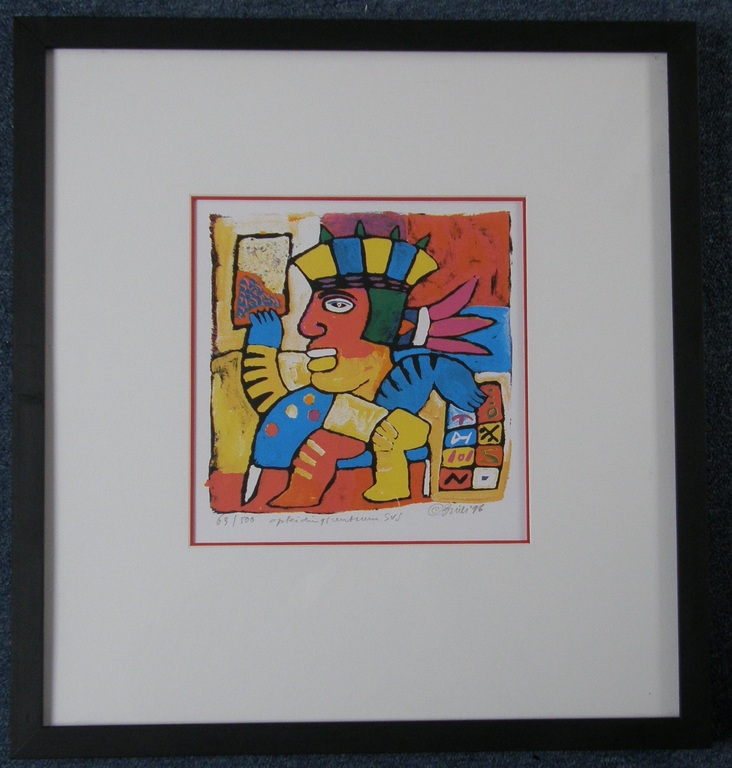 Clemens Briels: zeefdruk, genummerd en potlood gesigneerd kopen? Bied vanaf 1!