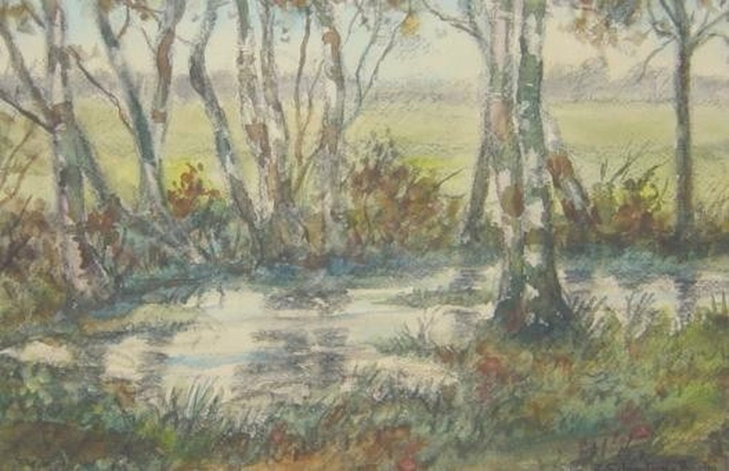 Willy Schoonhoven van Beurden, beeklandschap  kopen? Bied vanaf 100!