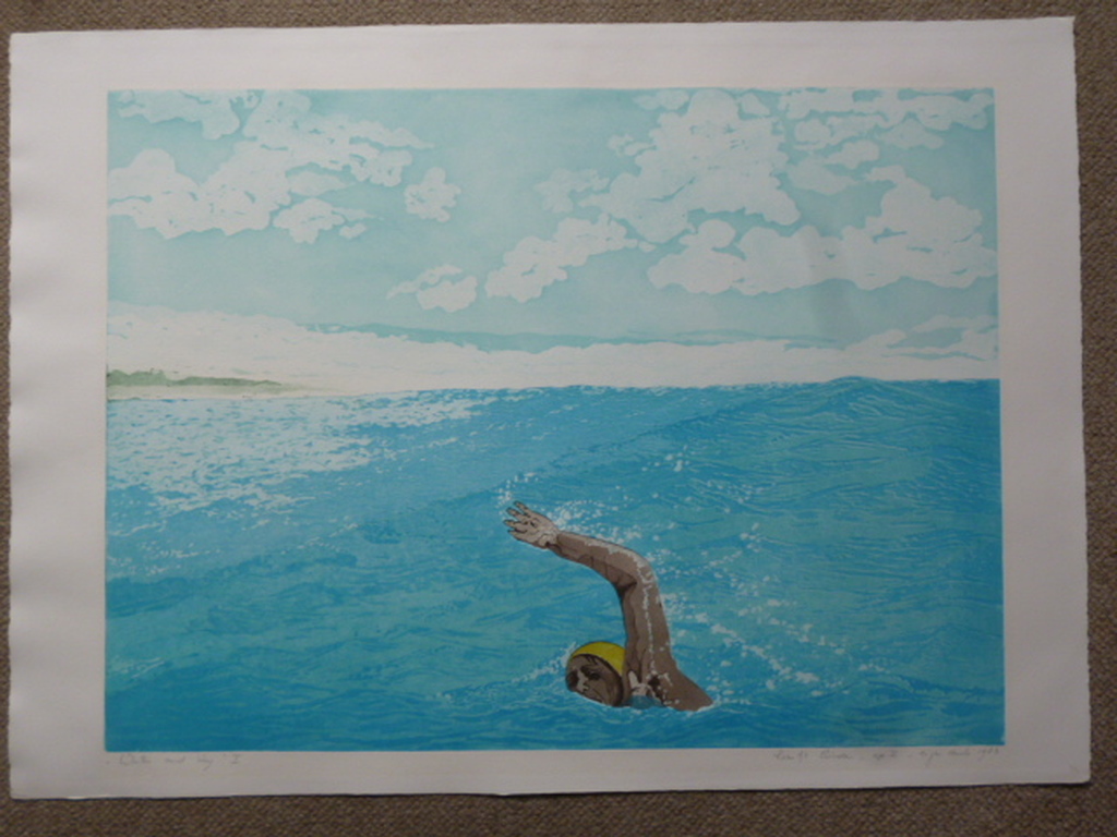 Leentje Linders - kleurenets - Water and sky I kopen? Bied vanaf 40!