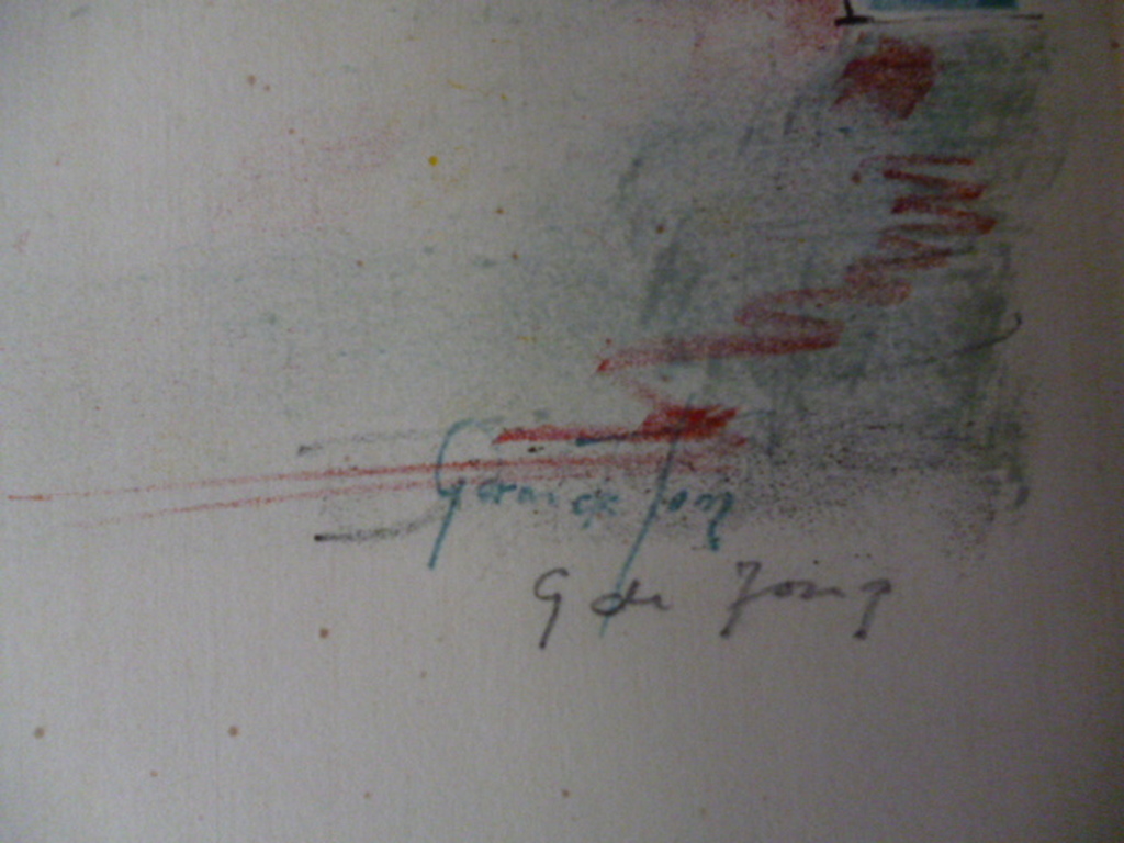 Germ de Jong - kleurenlitho - Den Bosch kopen? Bied vanaf 70!