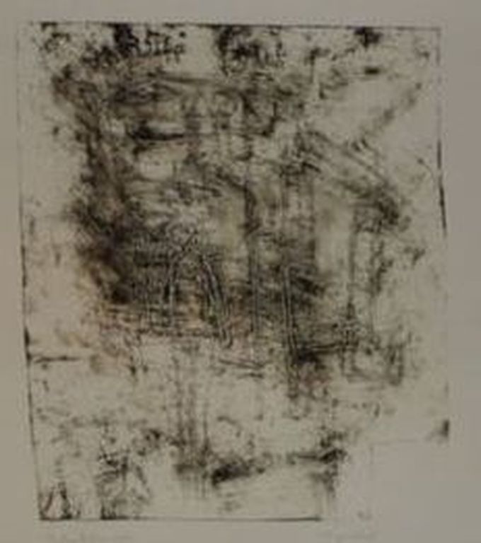 Anton Heyboer - Etching - Erotic Composition - Signed-1951 - 1/1 EDITION verkocht voor € 110!