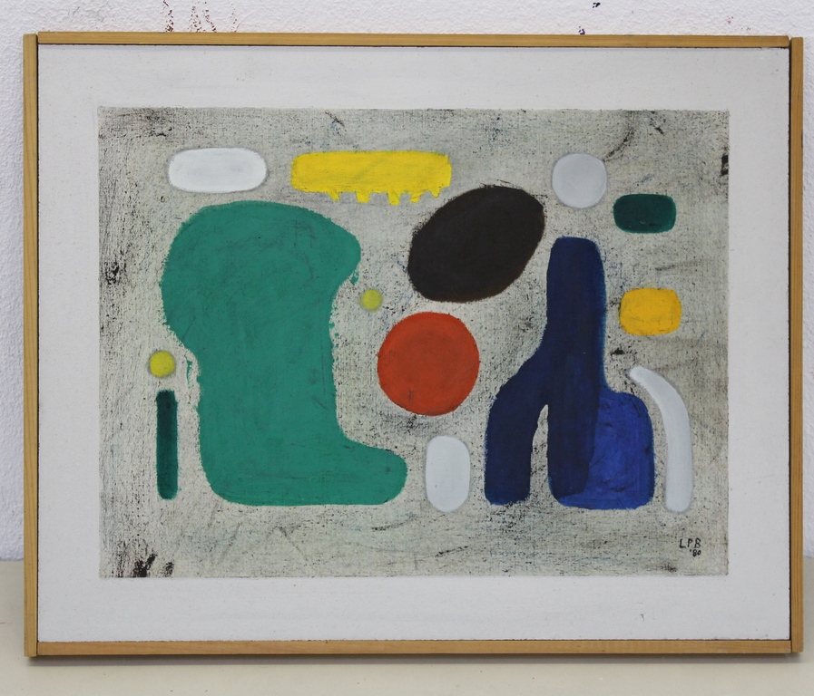 L.P. Boone: gouache, zonder titel verkocht voor € 40!