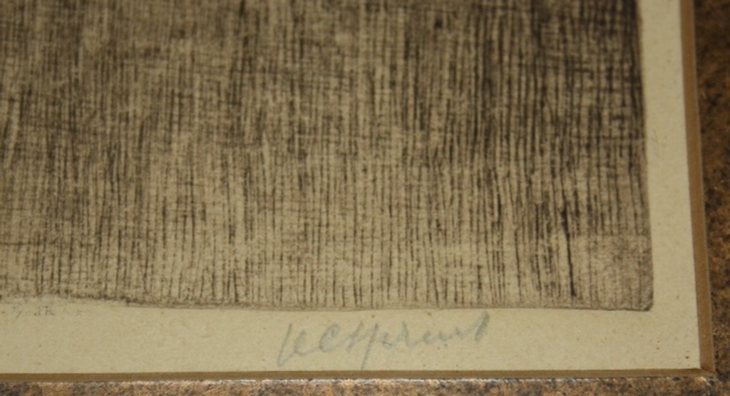 Hendrik Christiaan Spruit linoleum ets. kopen? Bied vanaf 50!