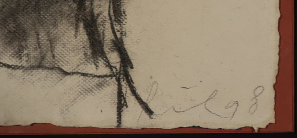 Rik van Iersel: Houtskooltekening, Stilleven + Gedicht Harry Mesterom kopen? Bied vanaf 150!