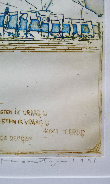 Jan Montyn - Ontmoeting in de toekomst, aquatint ets kopen? Bied vanaf 125!