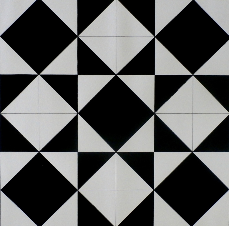 Onbekende kunstenaar - abstracte compositie kopen? Bied vanaf 1!